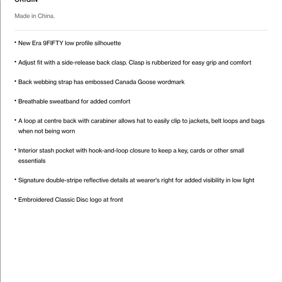 Canada goose New Era cap - Picture 11 of 13